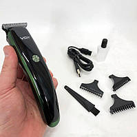 Триммер для стрижки волос и бороды VGR V-966 LED Display, профессиональная электробритва. KN-567 Цвет: зеленый