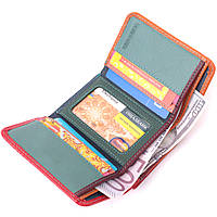 Яркий кошелек для девушек из натуральной кожи ST Leather 22498 Разноцветный хорошее качество