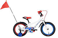 Детский велосипед 16" Formula RACE 2022 8.5" Белый с красным и синим z114-2024
