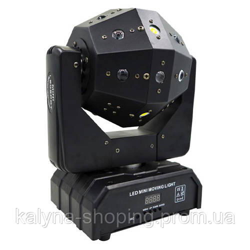 Стробоскоп лазерный, LED светодиодная вращающаяся голова RGB 120Вт, Мяч ...