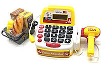Кассовый аппарат Limo Toy игровой набор 17 предметов укр озвучка Желтый (M 4392 I UA)