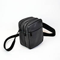 Сумка мессенджер из натуральной кожи, мужская большая сумка на 4 кармана с TY-857 черной молнией