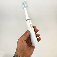 Электрическая зубная щетка sk-601 белая / Зубная щетка на батарейках / HX-902 Электрощитка зубная