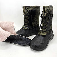 Гумові чоботи для сльоти Розмір 41 (27.5см), Військові чоботи зимові, Зручне робоче взуття NI-967 для чоловіків