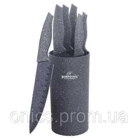 Набор кухонных ножей Bohmann BH-6165-Grey 6 предметов серый хорошее качество - фото 1 - id-p2191833107