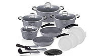 Набор посуды Berlinger Haus Stone Touch Line BH-6196 18 предметов хорошее качество