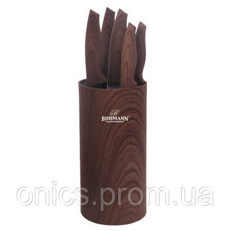 Набор кухонных ножей Bohmann BH-6165-Brown 6 предметов коричневый хорошее качество - фото 1 - id-p2191833417