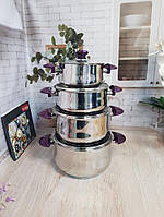 Набор посуды OMS Yummy 1036-Purple 8 предметов хорошее качество