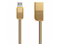 Кабель microUSB Linyo RC-088m 1m gold Remax 310063 хорошее качество