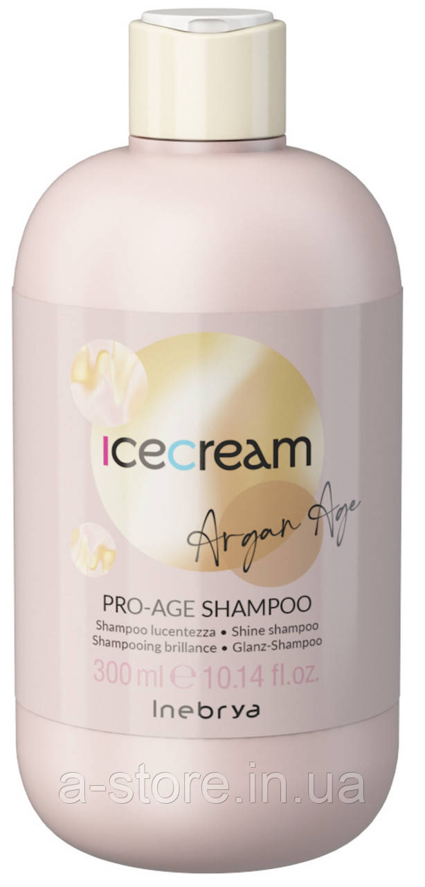 Шампунь з аргановою олією для фарбованого волосся Inebrya Pro-Age Shampoo Argan Oil, фото 1