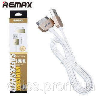 USB кабель King Kong iPhone 4/4s 30pin 1м white Remax 300304 хорошее качество - фото 2 - id-p2191844430