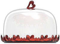 Тортовница с крышкой Guzzini Love Red 11560065 19.4 см хорошее качество