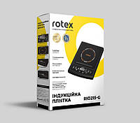 Плита индукционная электрическая настольная Rotex RIO215-G 1400 Вт черная хорошее качество