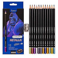 Набір кольорових олівців Marco Chroma 1033-12CB 12 кольорів хороша якість