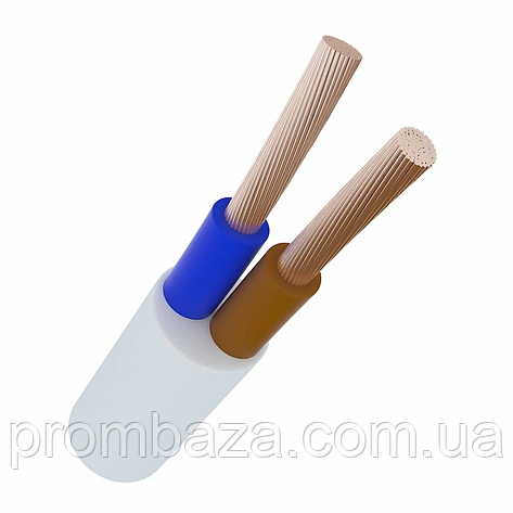 Кабель (провід) Дсту ПВС 2х0,75 мм² мідь бухта 2 м (001012), фото 1