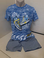Летний костюм для мальчика подростка котоновые шорты футболка Венгрия размер 164 170 176