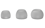 Амбушюри силіконові насадки для вакуумних навушників та гарнітур 3 пари розмір S/M/L білі напівпрозорі, фото 2
