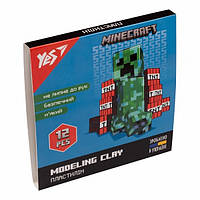 Пластилин Yes Minecraft 540622 12 цветов хорошее качество