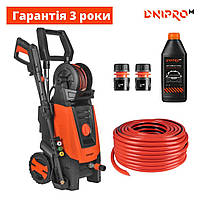 Мойка высокого давления Dnipro-M PW-16BR + Шланг 1/2" 20 м + Пена CF-81 + 2 Коннектора с аквастопом А1 1/2"