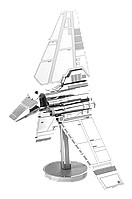 Металевий 3D конструктор "Космічний корабель Star Wars Imperial Shuttle"