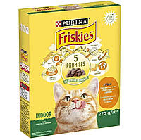 Сухой корм Фрискис Friskies Indoor для домашних кошек 270 г