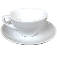 Чашка с блюдцем SNT 50503-00 100 мл белая хорошее качество