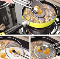 Щипцы кухонные для фритюра и жарки с сеткой Frico FRU-037 28 см хорошее качество