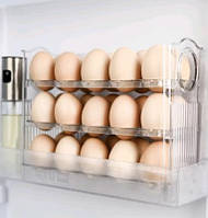 Контейнер-органайзер для хранения яиц 3-х ярусный Stenson R-30902 26х20х10 см хорошее качество