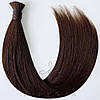 Натуральне Слов'янське Волосся в Зрізі 50 см 100 грам, Шоколад №04, фото 4