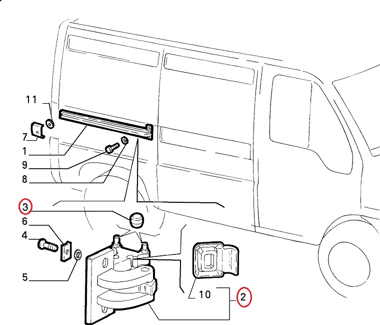 Ролик бічних зсувних дверей середній Fiat Ducato 230, Peugeot Boxer, Citroen Jumper (94-02), 1322420080, Roll, Польща