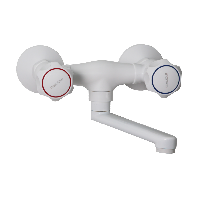 Настінний змішувач MONRO JC114S White вентель, фото 1