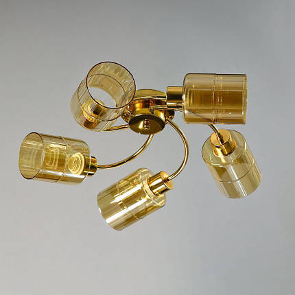 Люстра стельова на п'ять плафонів, фото 1