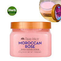 Tree Hut, Shea Sugar Scrub, Moroccan Rose, цукровий скраб із маслом ши, марокканська троянда, 510 г