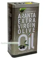 Оливкова олія Aranta Extra Virgin Premium, Нерафінована. Італія. 5 л, з/б