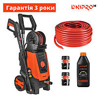 Мойка высокого давления Dnipro-M PW-16BR + Шланг 1/2" 30 м + Пена CF-81 + 2 Коннектора с аквастопом А1 1/2"