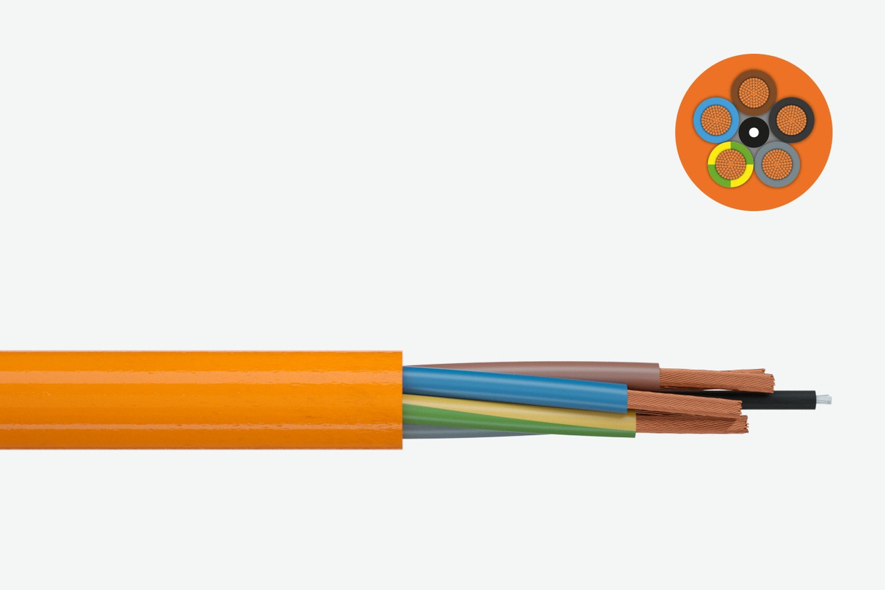 Кабель мідний гнучкий H07BQ-F 03G1.5 FABER KABEL контрольний керування 051184
