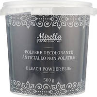 Освітлювальна пудра (антижовта) BLEACHING POWDER BLUE 7. 500 г. Mirella professional