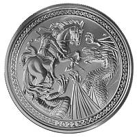 Серебряная монета Святой Георгий и Дракон 1 унция