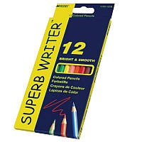 Набор цветных карандашей Marco Superb Writer 4100-12CB 12 цветов хорошее качество