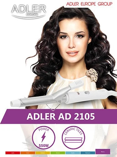 Плойка для волос Adler AD-2105 20 Вт хорошее качество - фото 5 - id-p2191868065
