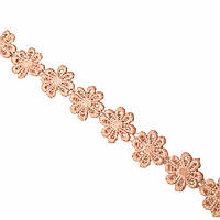 Мереживо макраме 2.5 см колір - персиковий