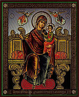 Домостроительница или Экономисса (хранительница домашнего очага) икона Богородицы в ламинате 10х12 с молитвой