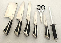 Набор кухонных ножей Bohmann BH-8007-black 8 предметов хорошее качество