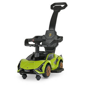 Автомобіль дитячий толокар Lamborghini M 5007 музика, світло, USB, з батьківською ручкою, 6 кольорів