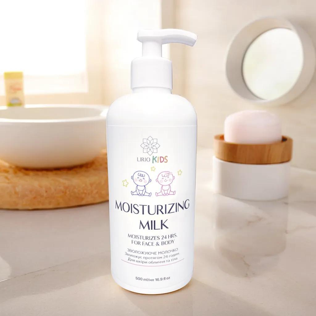 Дитяче зволожувальне молочко для тіла Lirio Kids, 500 мл, фото 1