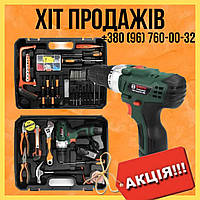 Шуруповерт аккумуляторный Bosch PBA EasyDrill 1200 с набором инструментов 12V 2 Ah