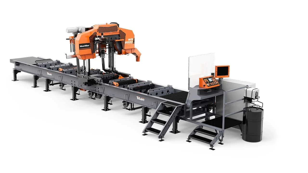 Широкострічкова пилорама WB2000 Wood-Mizer. Верстат Wood-Mizer. Лісопильне та лісообробне обладнання., фото 1