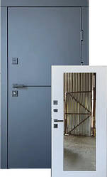 Вхідні двері для квартири Redfort Кристал 860 мм Антрацит (з дзеркалом) Еліт