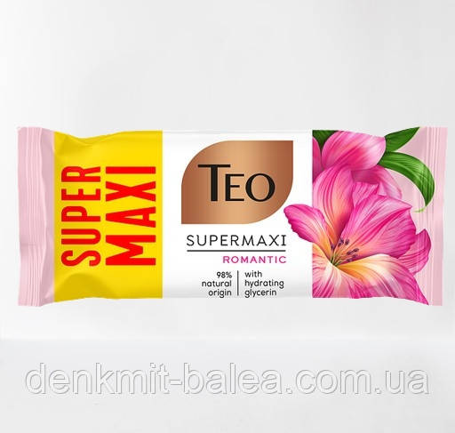 Мило з гліцерином Teo Supermaxi Romantic Natural 140 гр
