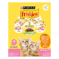 Сухой корм Junior Friskies Фрискис для котят с курицей молоком овощами 300 г